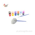 Kit de rocha de pintura de arte de tinta DIY desenhando